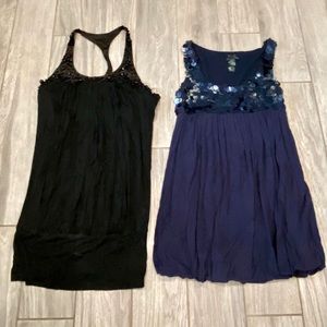 2 Party Dresses 4 the Price of One! Black & Blue